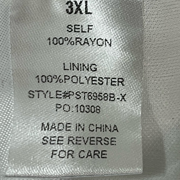 Pologram 3XL Top Womens Polka Dot Round Neck Short Sleeve Blouse (D) - Picture 3 of 4